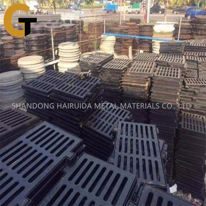 Manufaturer Black Bitumen Paint Ductile Iron Manhole Cover Square Manhole Cover