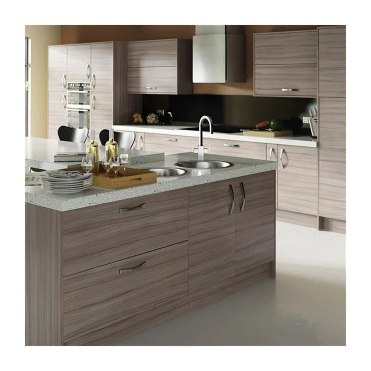 Home Furniture Classic Cheap Royal Timber Veneer Kitchen Cabinet