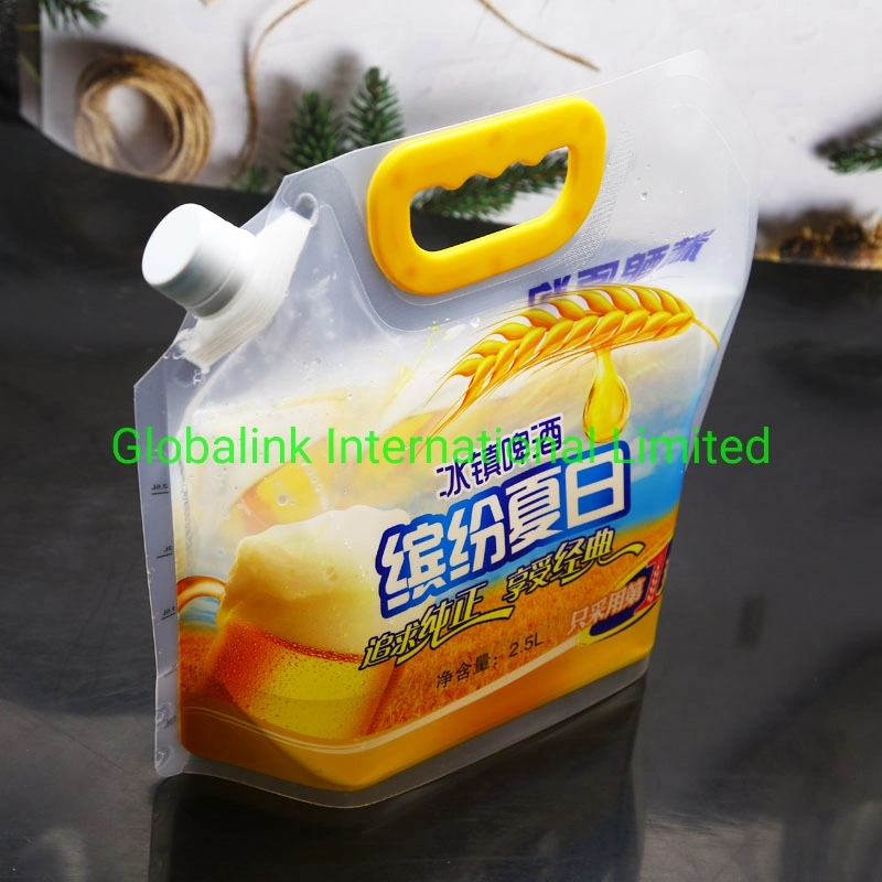 Plastic Drink Bags with Printing Customized