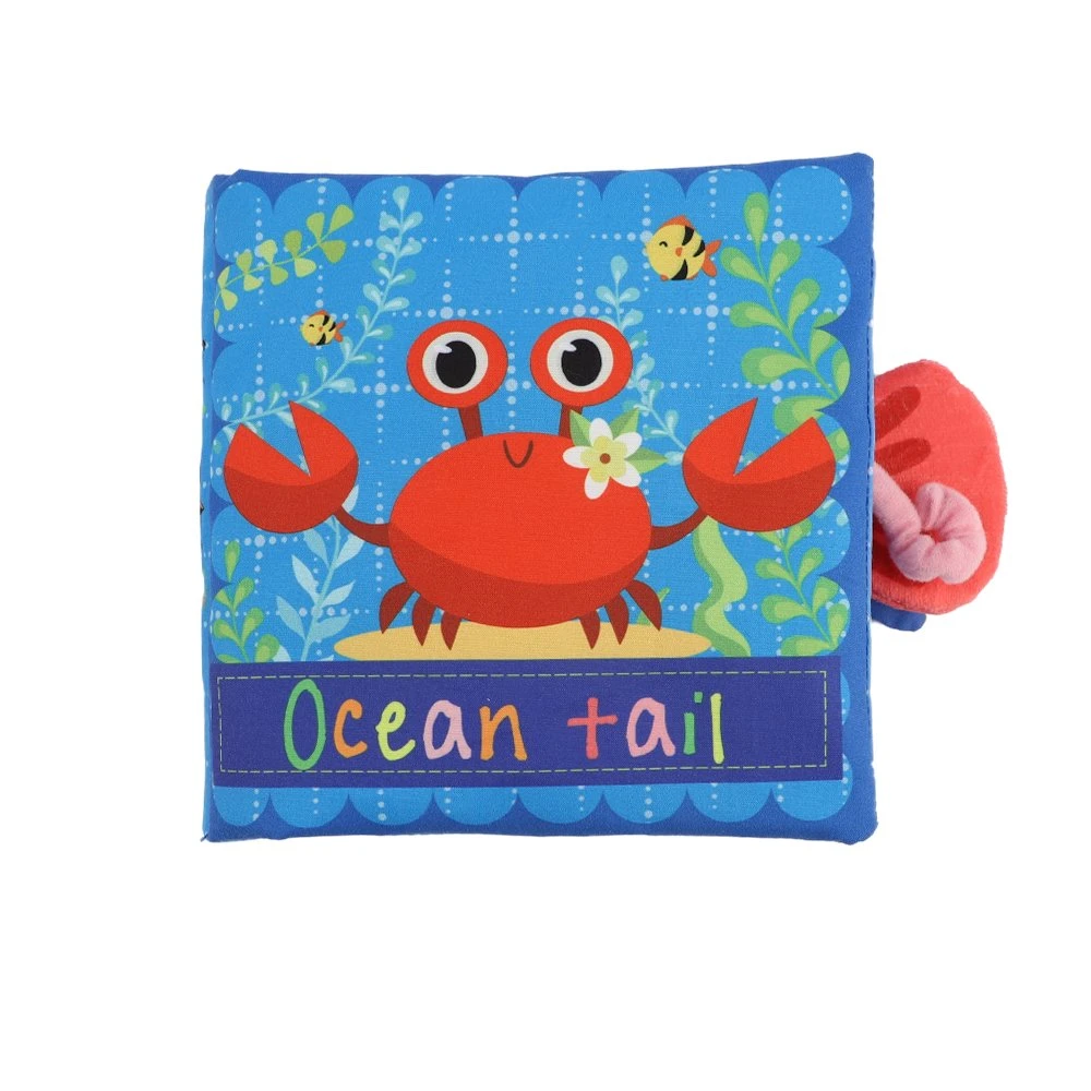 Sea Tail Animals Story Book Baby Soft Fabric Cloth Book Para Baby Toy