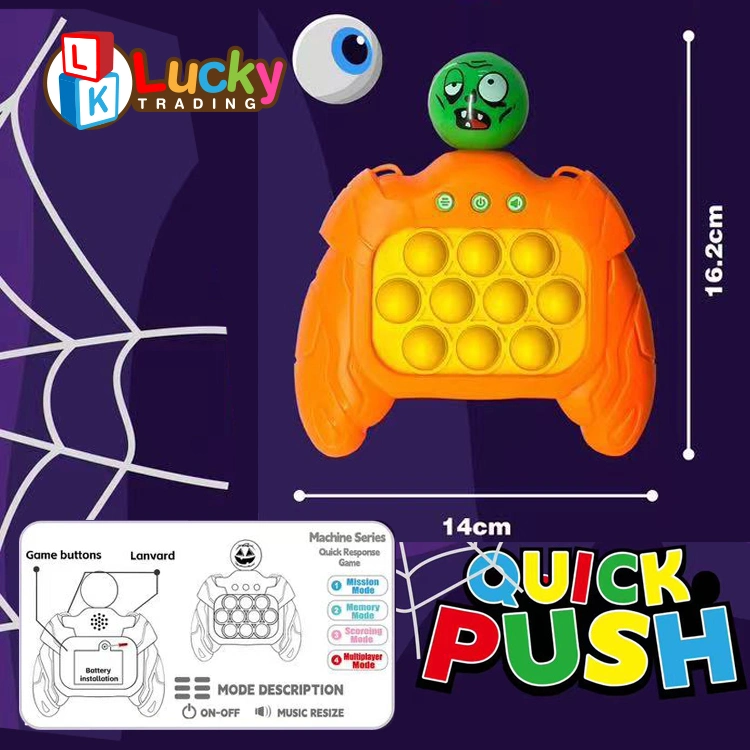 Quick Push Handheld Games Controller with Light up Bubble