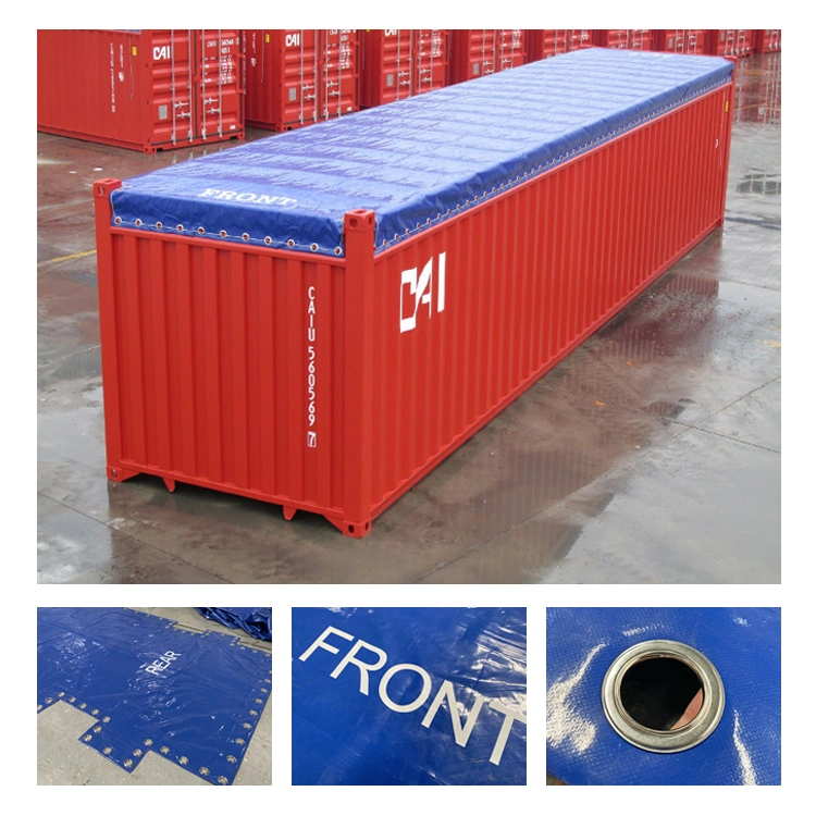 Litong Open Top Container Blue PVC Tarpaulin Cover China Supplier