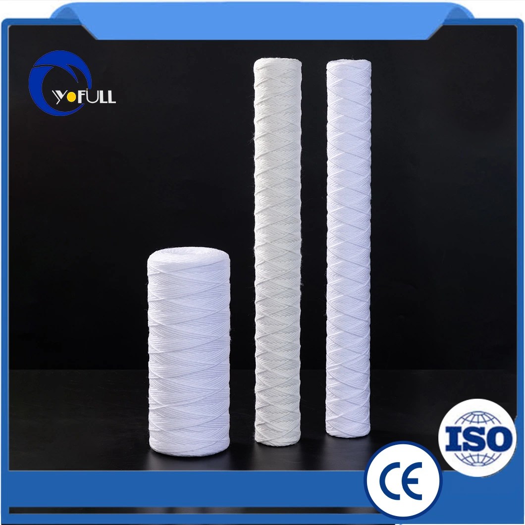 String Wound Sediment Water Filter Cartridge Universal Replacement for Any 10 Inch RO Unit