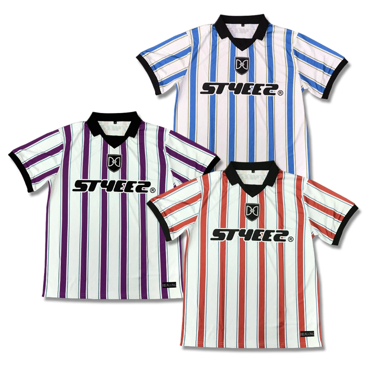 Custom Sublimation Embroidery Team Uniform Soccer Jersey Shirts Vintage Football Jersey