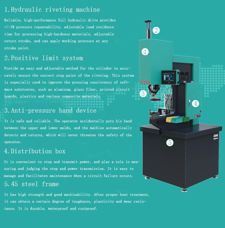 Hydraulic Rivet Press Making Machine Fully Automatic for Door Hinge and Shaft Metal Parts