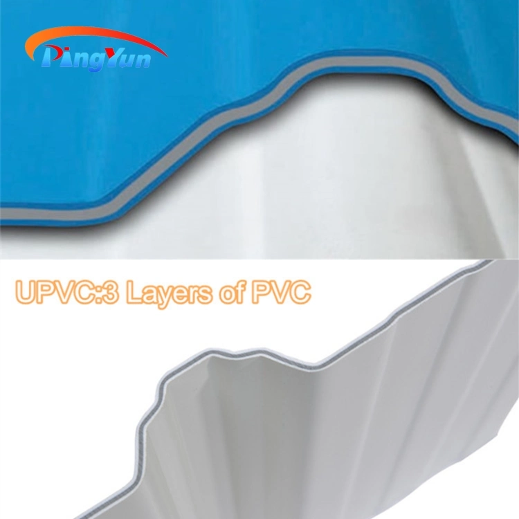 PVC Roof Covering Material Sound Insulation Plastic Roof Panel for Workshop