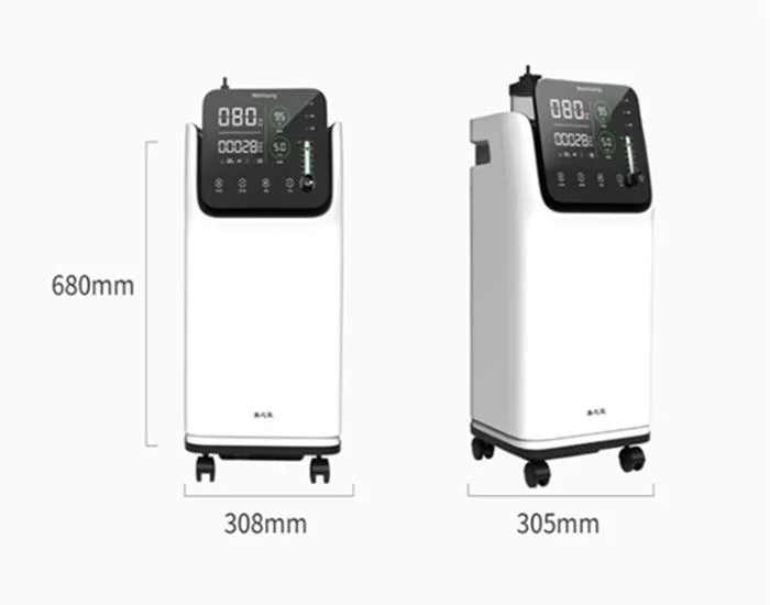 Preço grossista marcação/ISO13485 aprovados gerador de oxigênio 5L de grau médico Portable inalação de oxigênio com atomizador para Home/uso hospitalar