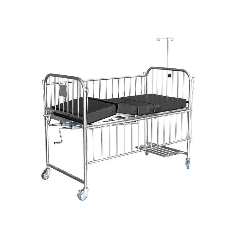 Ya-Pm2-5 Mobile Two Function Manual Pediatric Hospital Bed Baby Bed