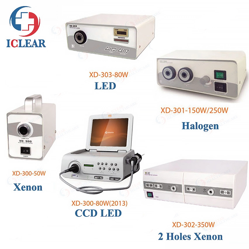Mejor Precio LED halógeno Xenón médico Endoscopio de fuente de luz
