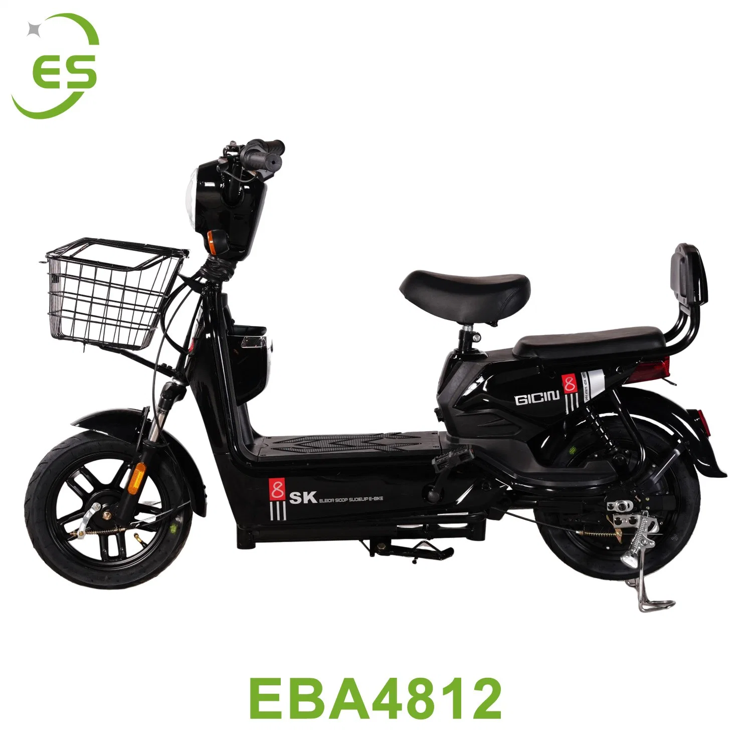 2023 motocicleta eléctrica 48V 350W alarma antirrobo de acero al carbono potente Vida de la batería scooter eléctrico de la bicicleta