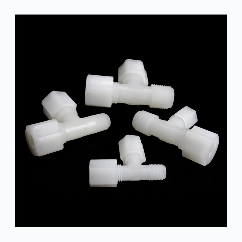 PVDF Male Run China Tees Plastic Join PVDF Female Connectors Union with SGS