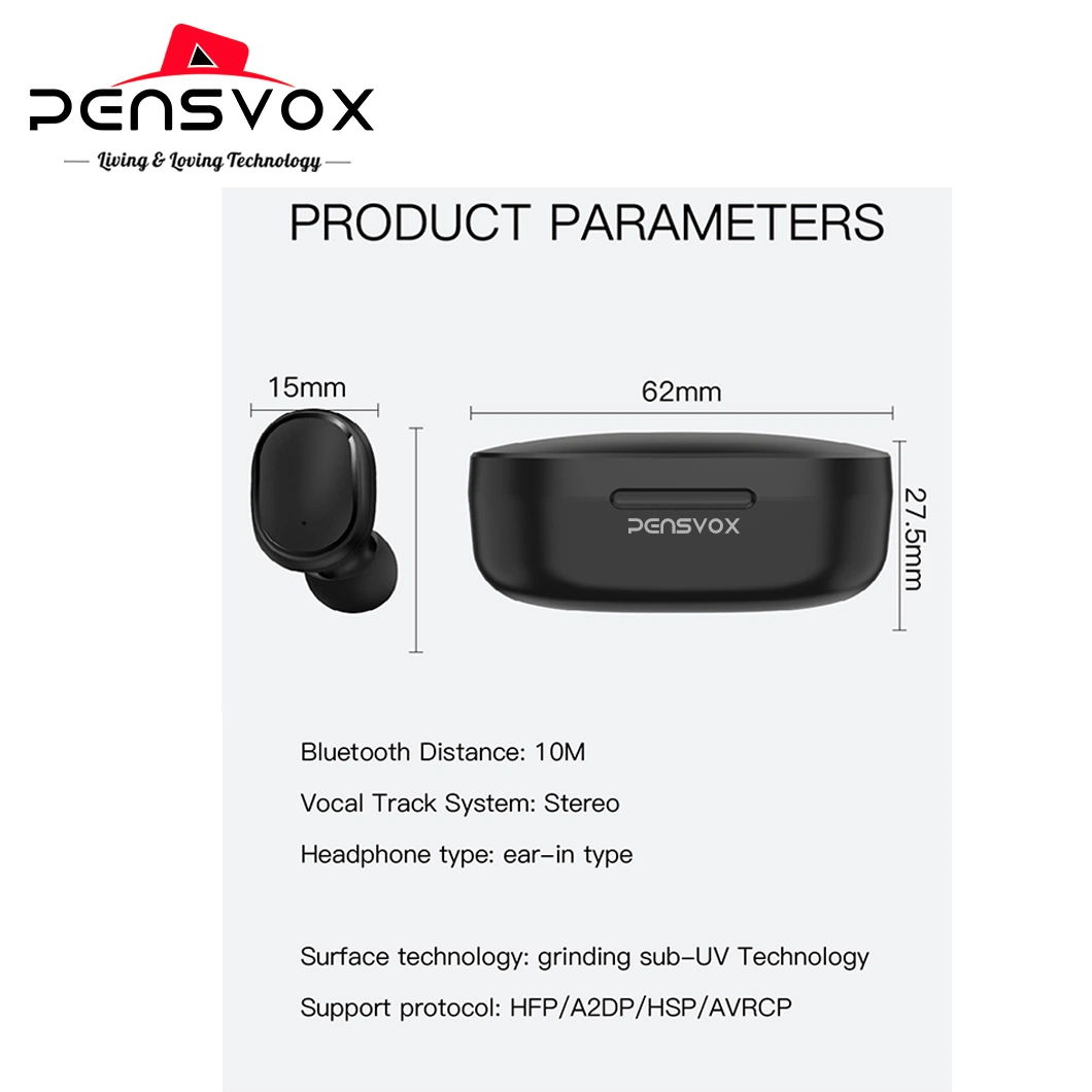 Auricular de uso inalámbrico TWS Ear Auriculares para IPX4 impermeables