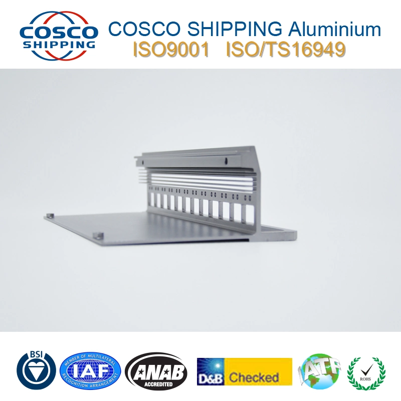 Perfil de extrusão de alumínio/alumínio com maquinação e perfuração CNC de precisão e anodização (certificação ISO9001:2000 e RoHS)
