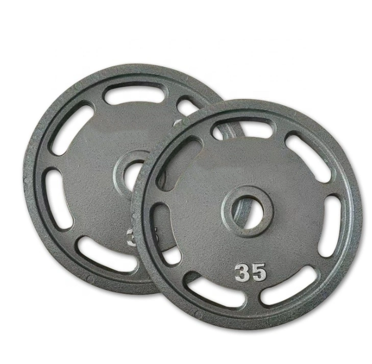 Prédio de Corpo Fitness Musculação halteres de Ferro Fundido Placas de Peso 5 lb/10lb/25lb/35lb/45lb