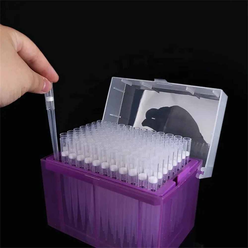 Hot Selling Black and Clear Polypropylene Small Size Medical Test Filter Plastic Pipette Tips for Lab Use