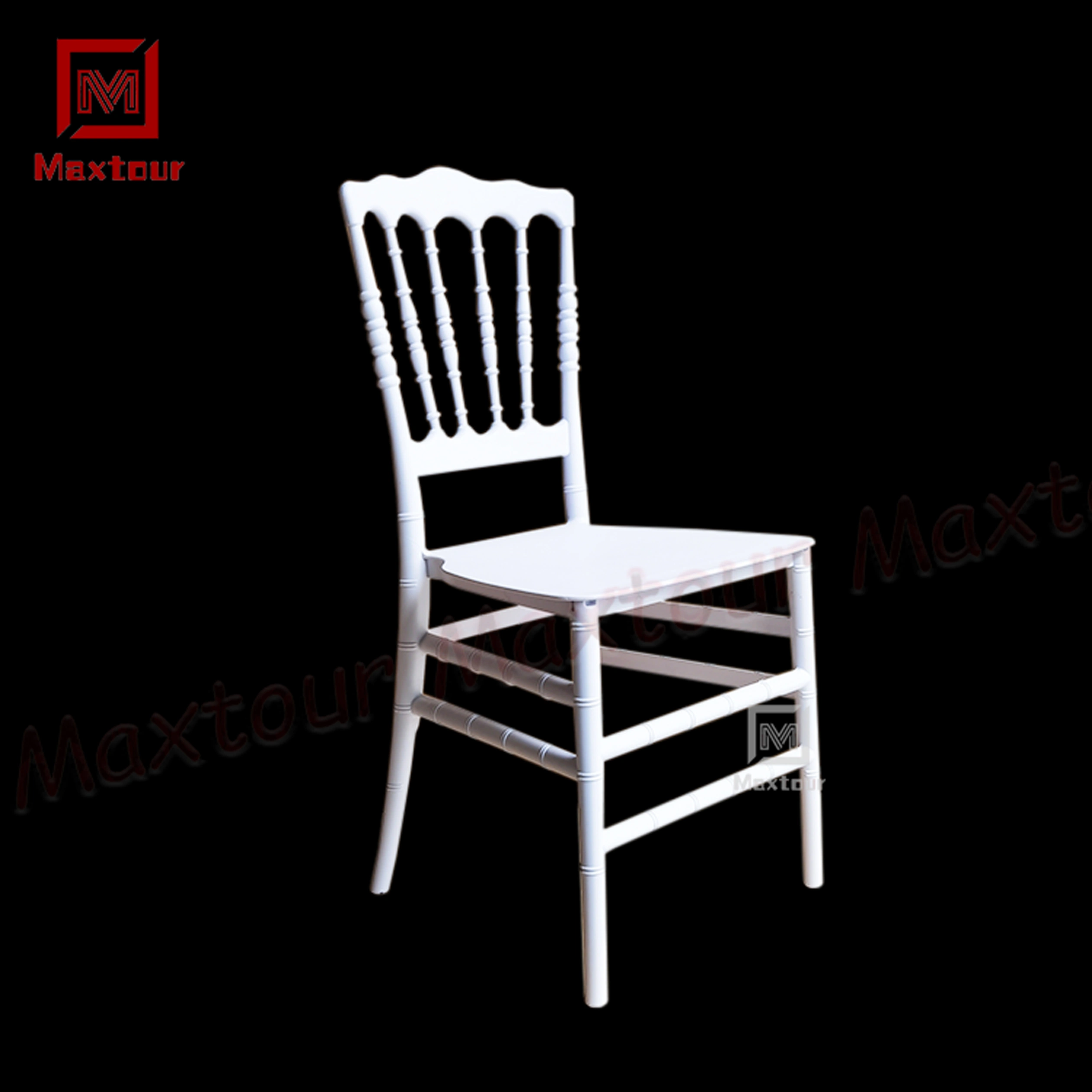 Chaise d'extérieur blanche Chaises Chiavari pour adultes en plastique Mobilier de salle à manger Événement Mariage Chaise Tiffany