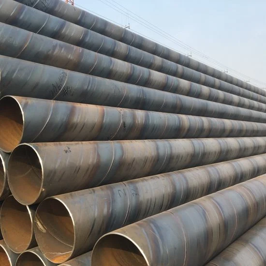 Factory Direct Sale Outside 3PE Cement Mortar Lined Anticorrosion SSAW Steel Pipe En10219 Steel Pipe S355 Spiral for Water Supply Drain Pipe