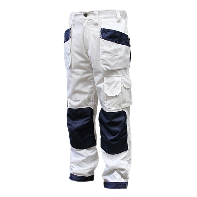 High-Stretch Work Trousers Men Workwear Cargo Working Pants with Knee Pads