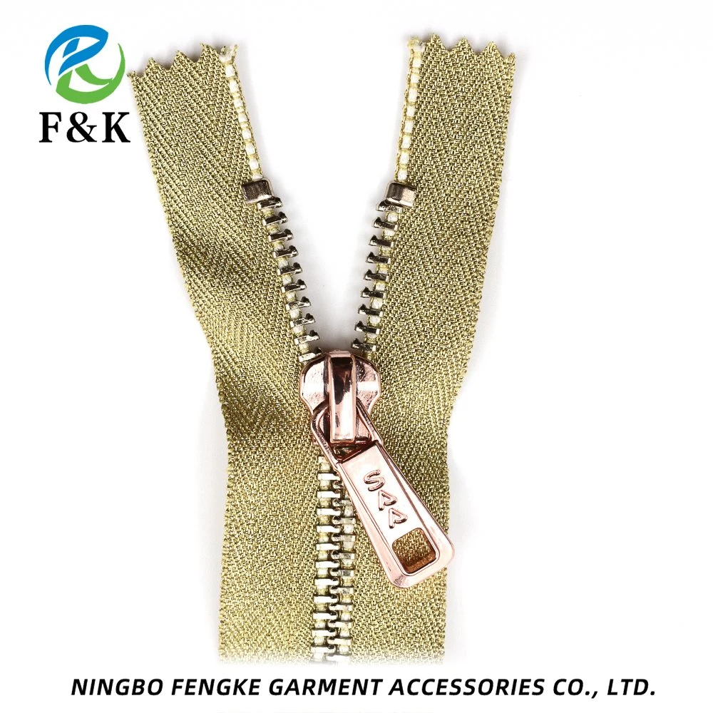 Garment Customized Spot Supply High Satisfaction Hot Sale Clothing Accessories Metal Zipper Sewing Accessories Zipper Chain