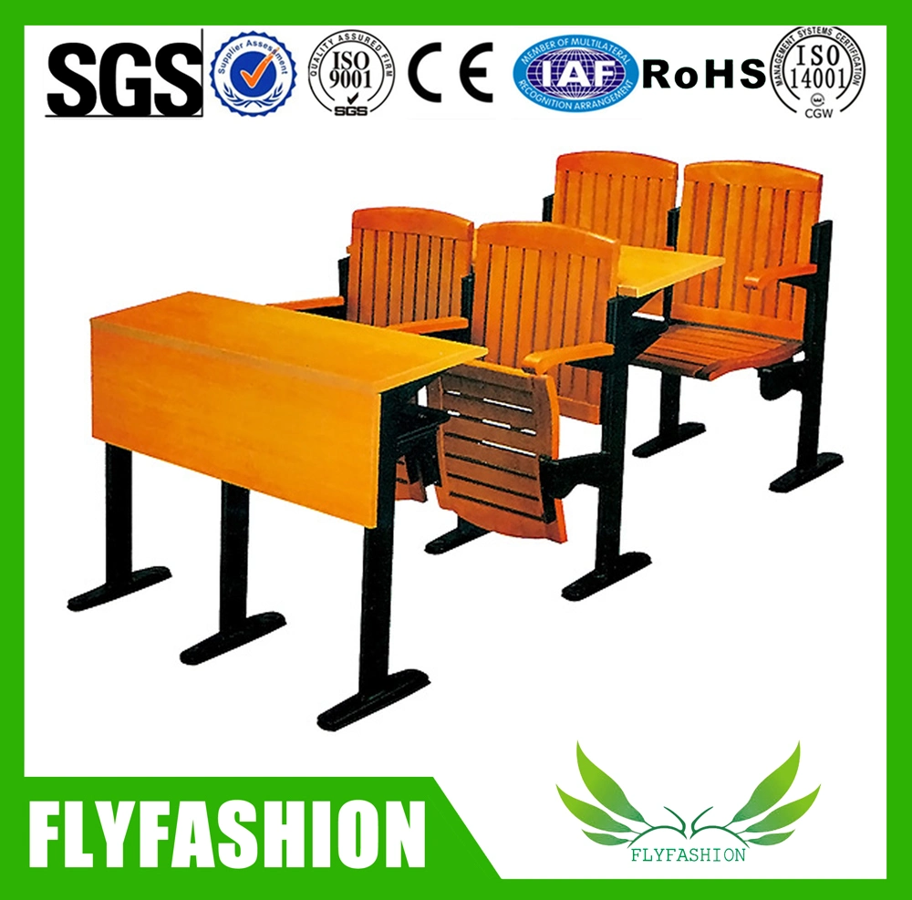 Strong Wooden School Furniture Table with Folding Chair (SF-03H)