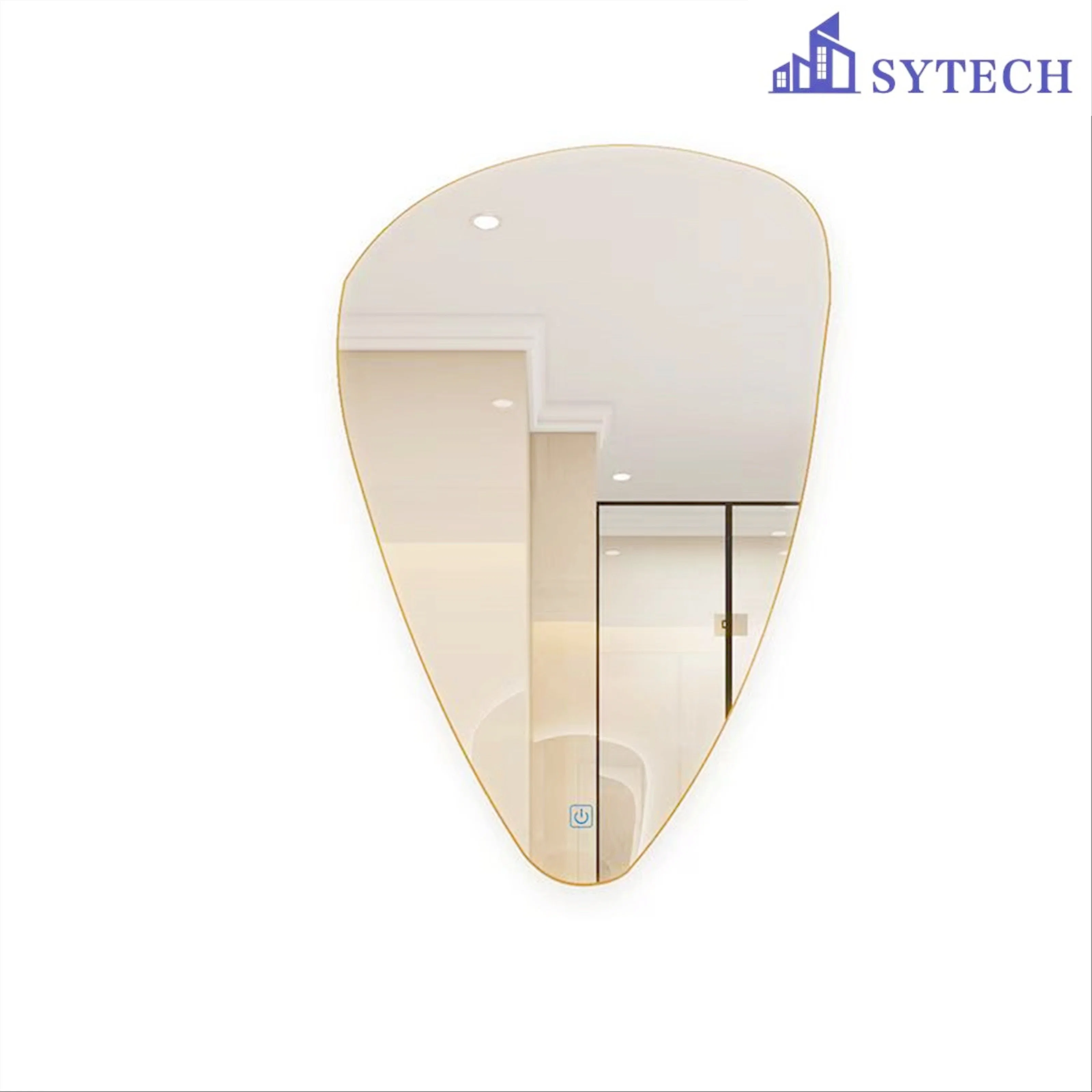 New Fashion Design Frameless Samrt Wholesale/Supplier Home Decoration Oval Round Shape Aluminum Iron Wall LED Mirror/Bathroom Mirror/Bathroom Furniture/Float Glass