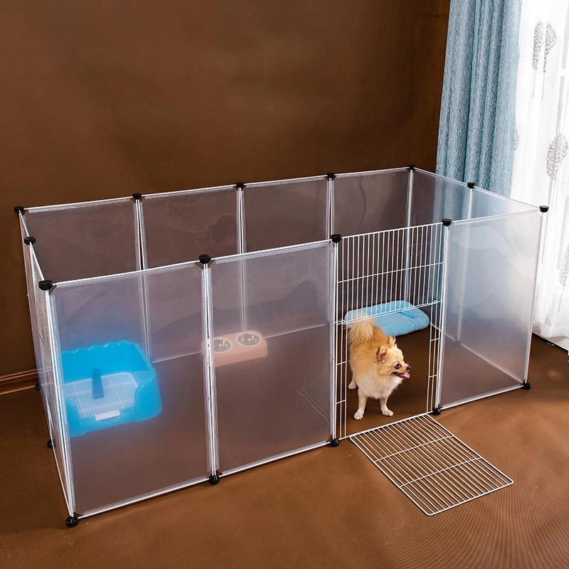 Tablero de aislamiento de plástico transparente Jaula para perros y gatos