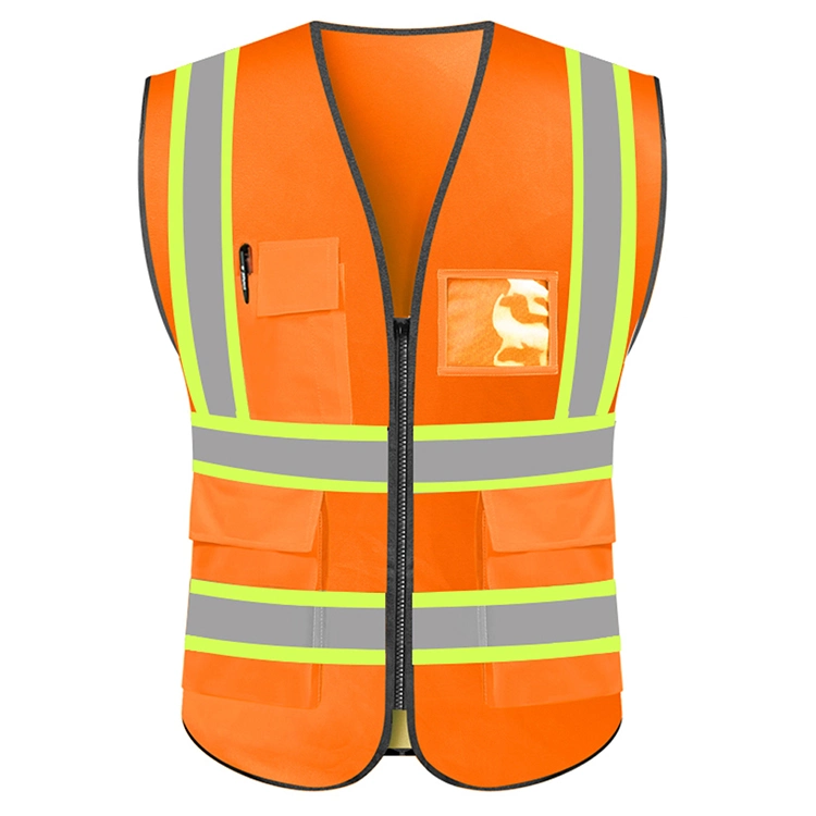 Construction Vest High Visibility 3m Reflective Safety Security Workwear Men&prime; S