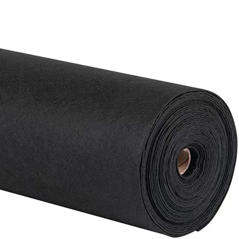 White Black PP Pet Nonwoven Drainage Geotextile Fabric for Retainning Wall