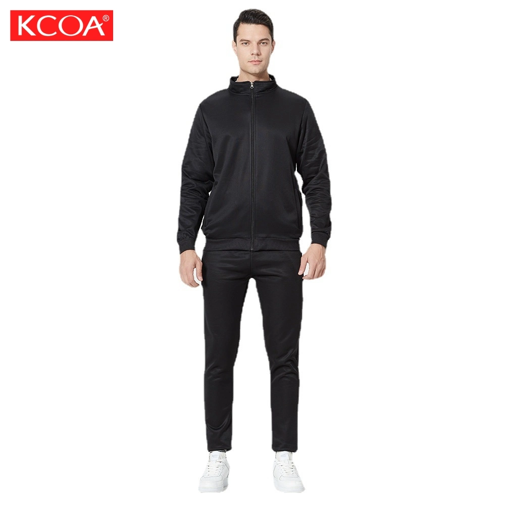 Wholesale/Supplier Training Gym Leisure Football Two Pieces Sweat Suits Zipper Custom Hoodies and Jogger Pants Sweatshirts Tracksuit Jogging Men Sports Track Suit