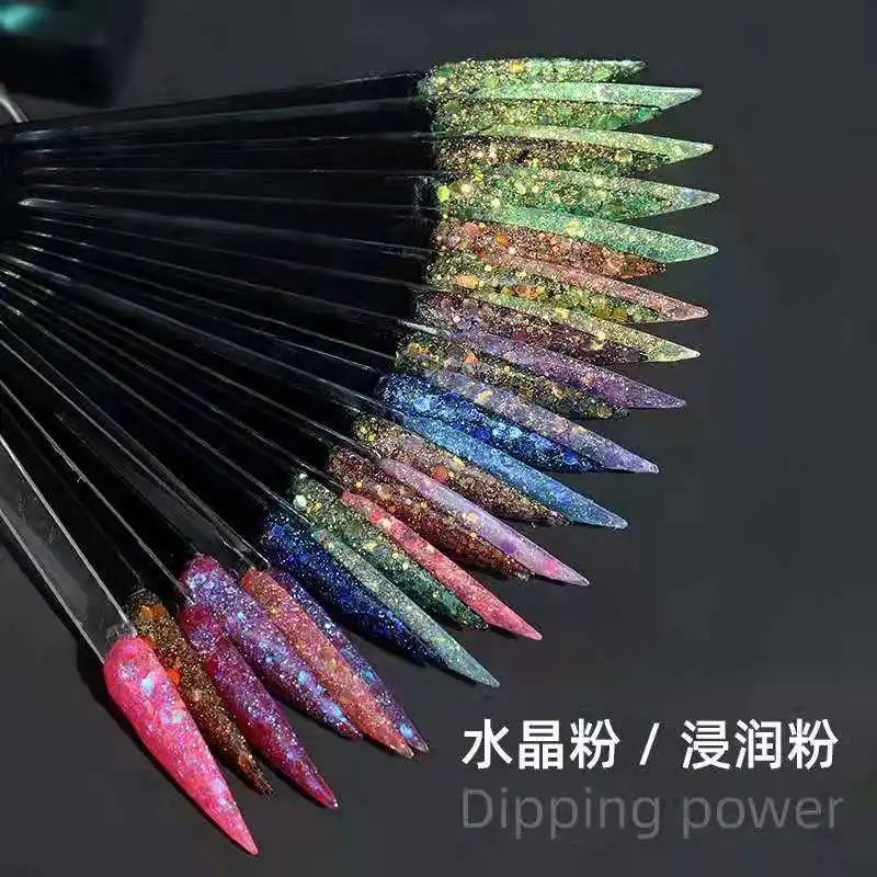 Fast Drying Nail DIP Dipping Kilogram System Color Glitter Powder