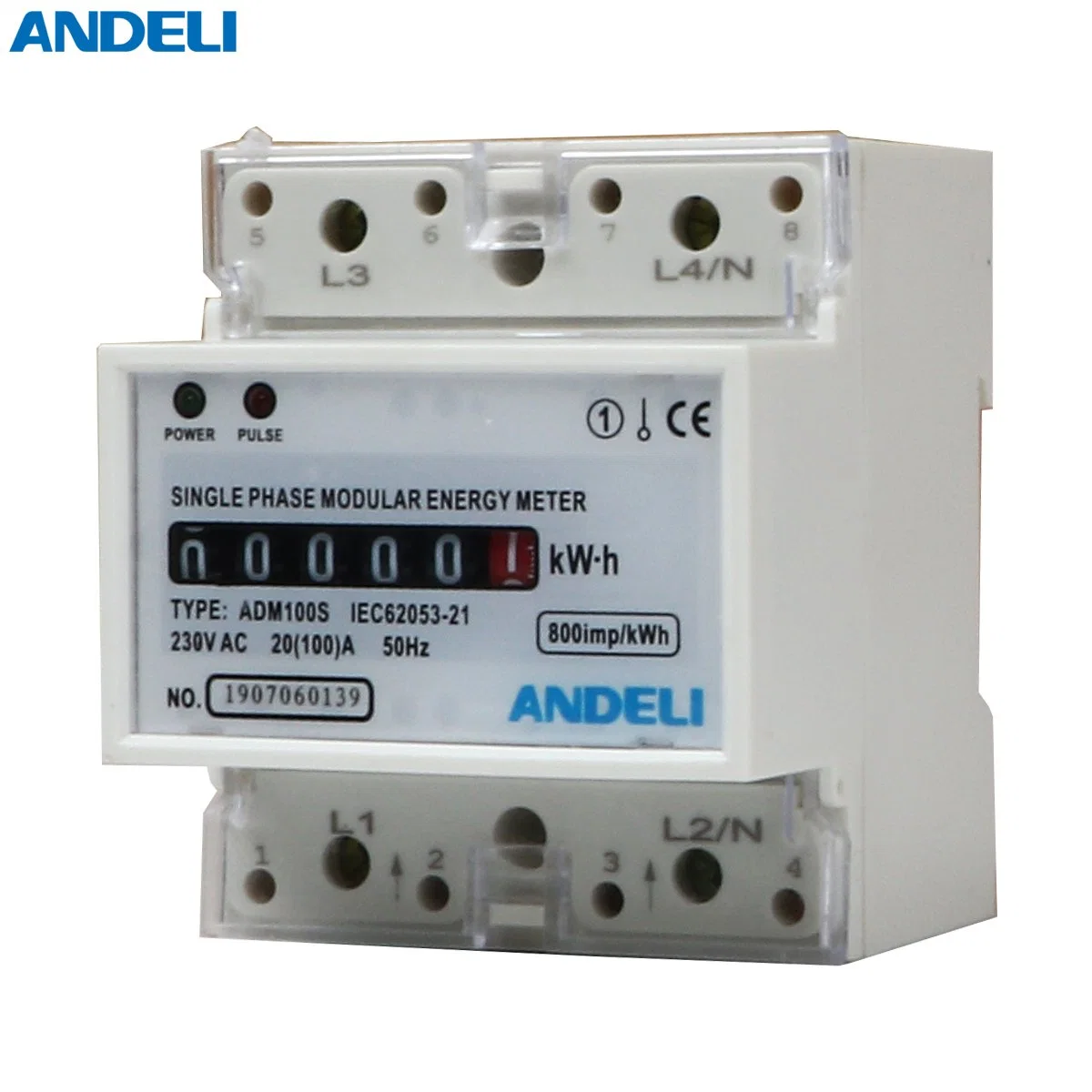 Adm100s Kwh Single Phase Digital Energy Meter 1.5-6A Andeli