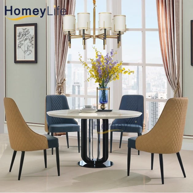 Small MOQ Home Restaurant Golden Metal Frame Living Room Dining Chairs Furniture