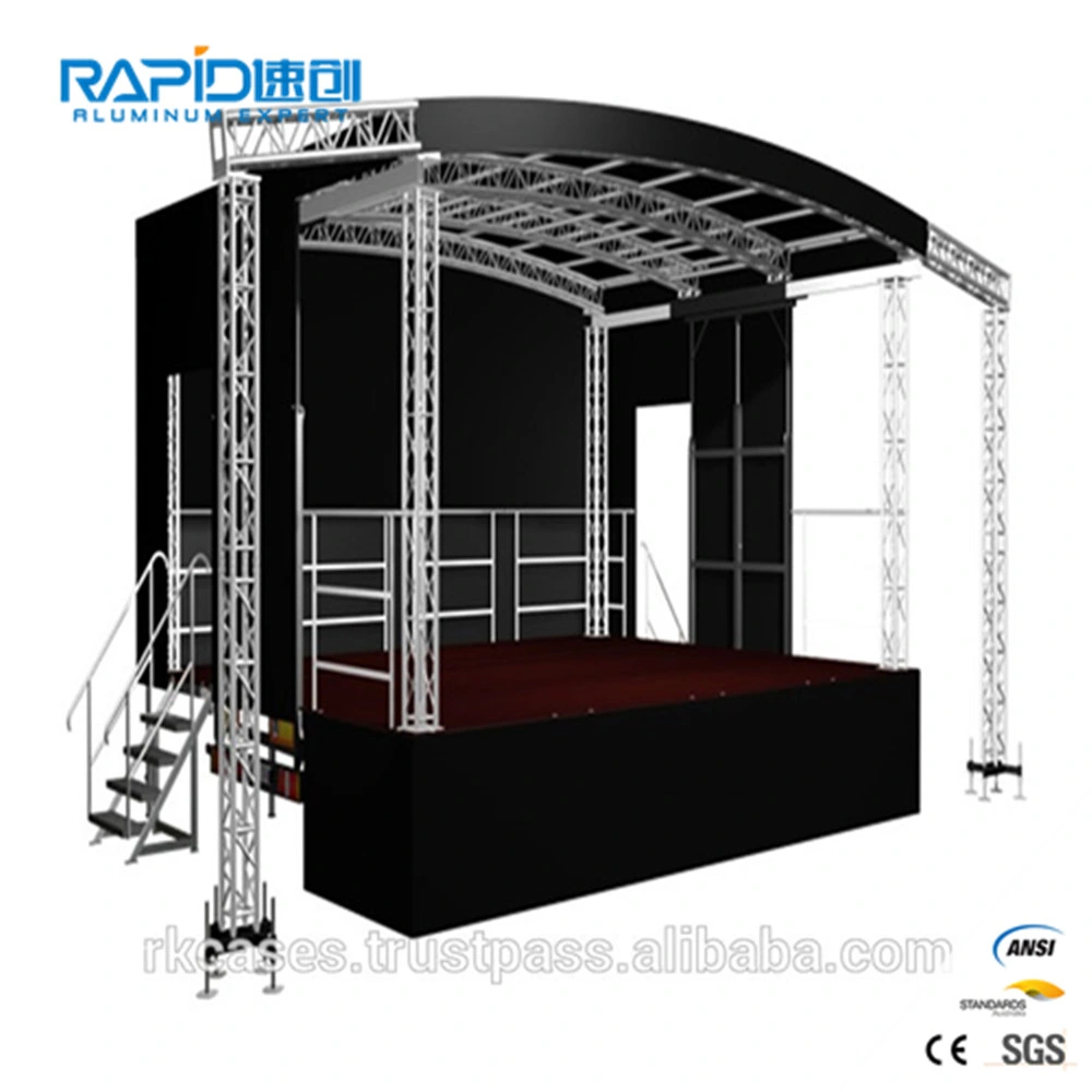 Aluminum Platform Moving Decoration Mobile Folding Event Portable Wedding Stage