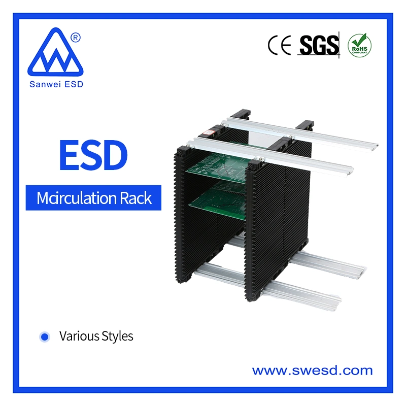 Antistatic PCB Circulation Rack for Industrial Cleanroom