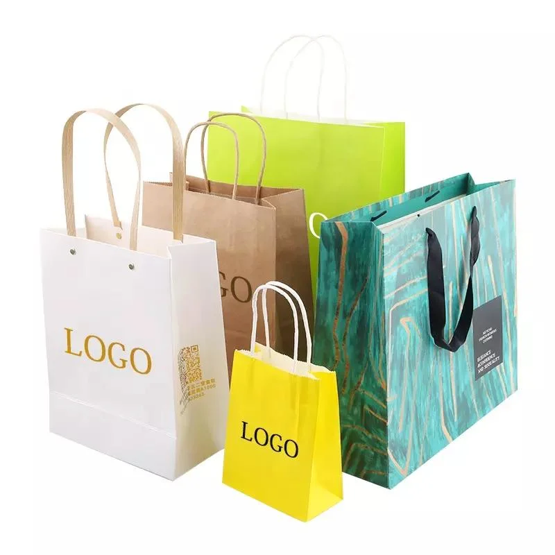 Custom Paper Gift Bags Retail Store Bags Cosmetic Products Shopping Bag