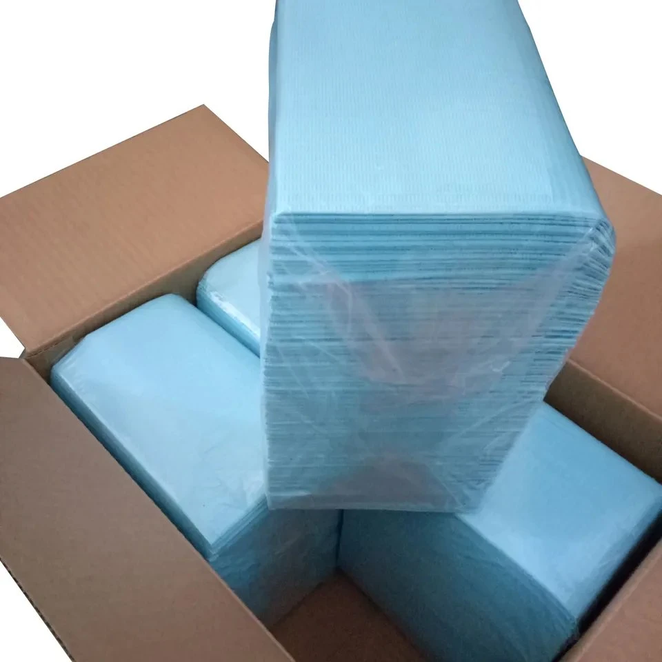 Hot Sale 2 Ply Paper + 1 Ply Poly Disposable Dental Patient Bibs 6.5g