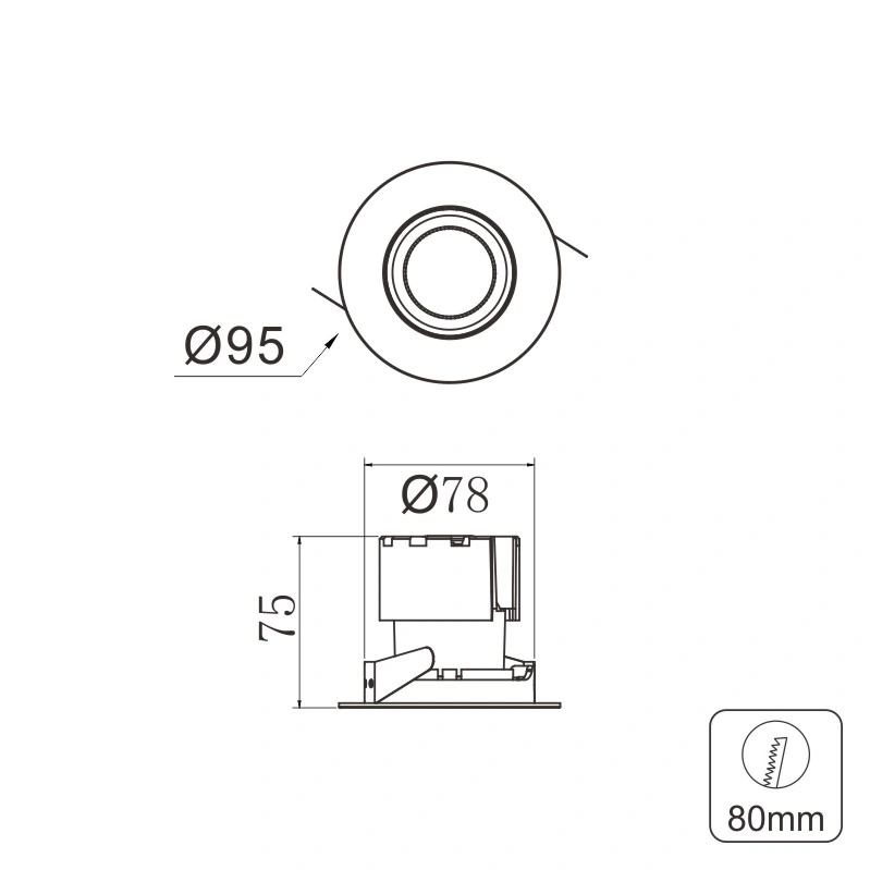 Shenzhen Factory Wholesale/Supplier COB Spot LED Downlight