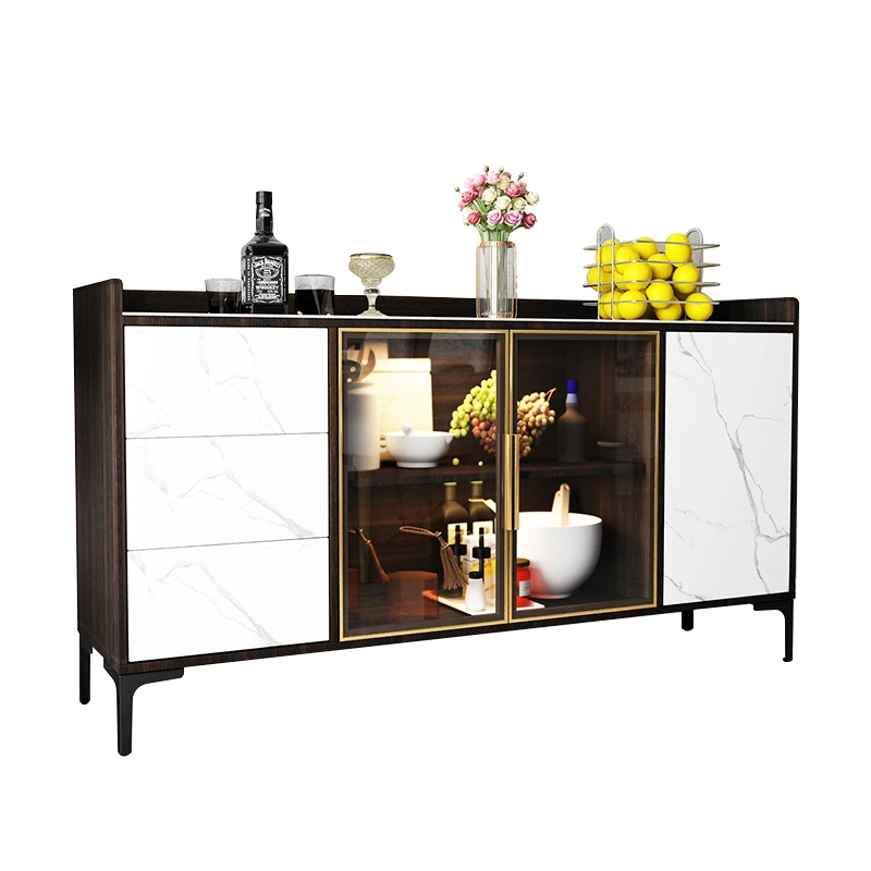 Quality Glass Simple Modern Furniture Wood Living Room Furniture Kitchen Cabinet Side Board