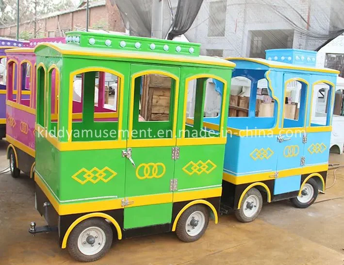 China Kiddie Rides Children Amusement Park Train Electric Trackless Train