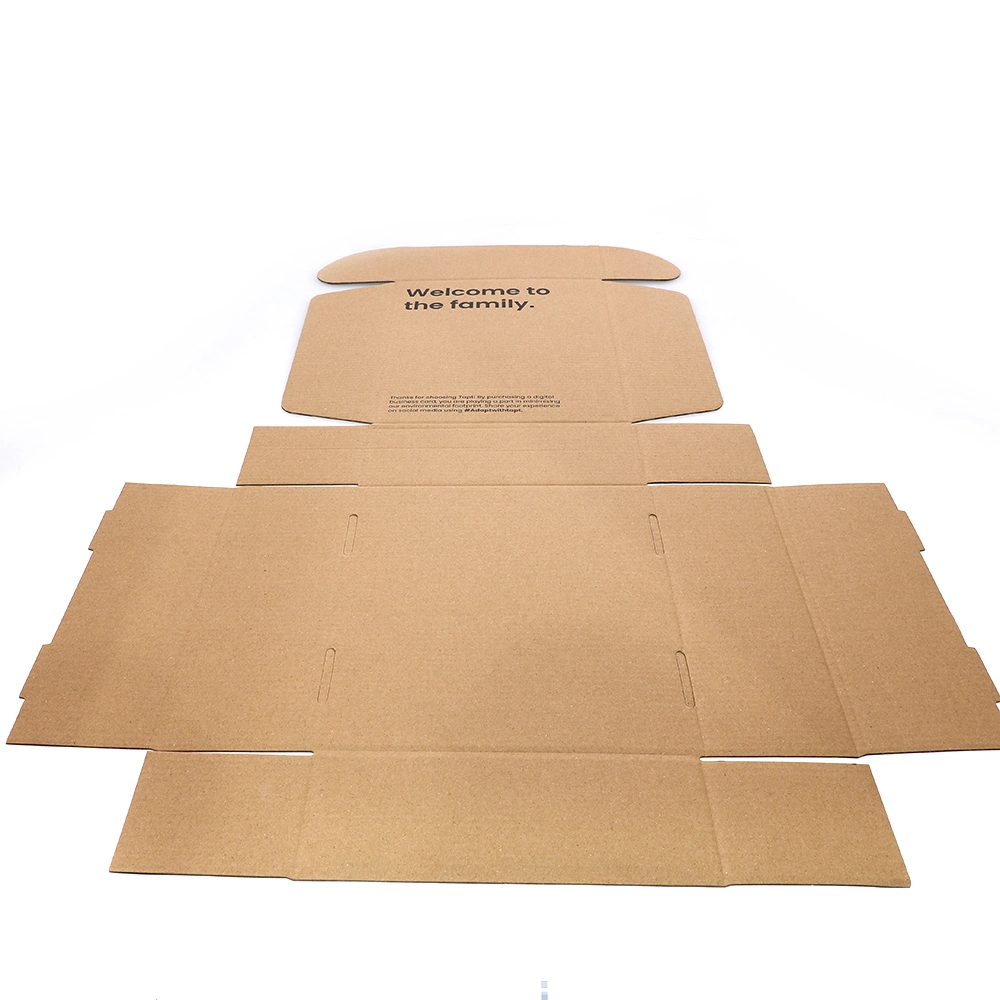 Bulk Cheap Custom Logo Blank Kraft Cardboard Paper Boxes for Packaging