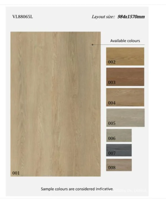 Wooden Grain PVC Printed/Decorative /PVC Wood Veneer Film Lamination Film for Spc Vinyl Floor