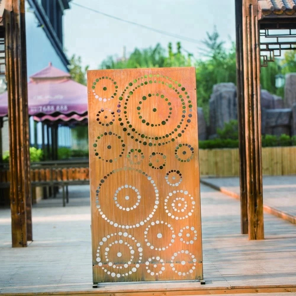 Garden Landscape Corten Steel Metal Screen Panel Weathering Steel Plate Laser Cutting Screencommercial Corten Steel for Hotels Occasion Party Design Style