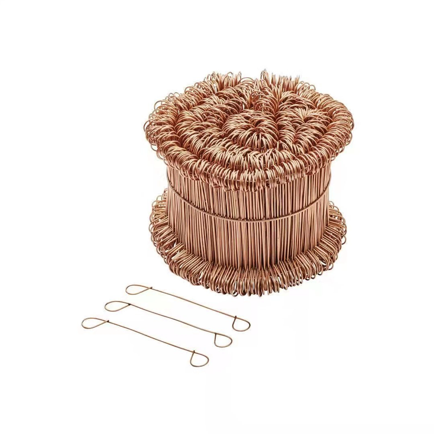 1.0mm 1.2mm Copper Coated Double Tie Wire 10cm 12cm 14cm 16cm 20cm