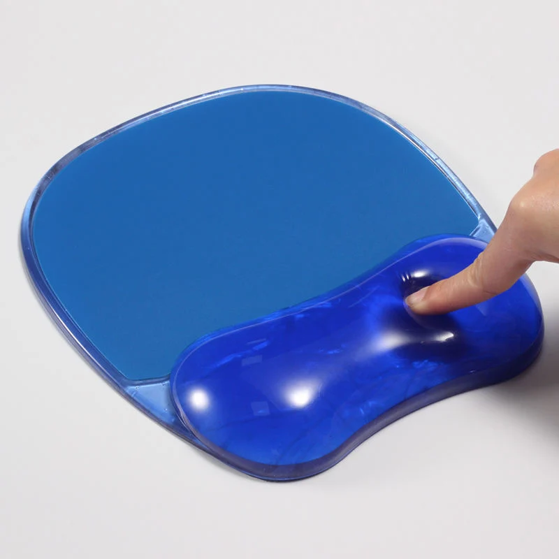 Crystal Gel Mouse Pad Wrist Rest Ergonomic Design Transparent Soft Gel Wrist Rest