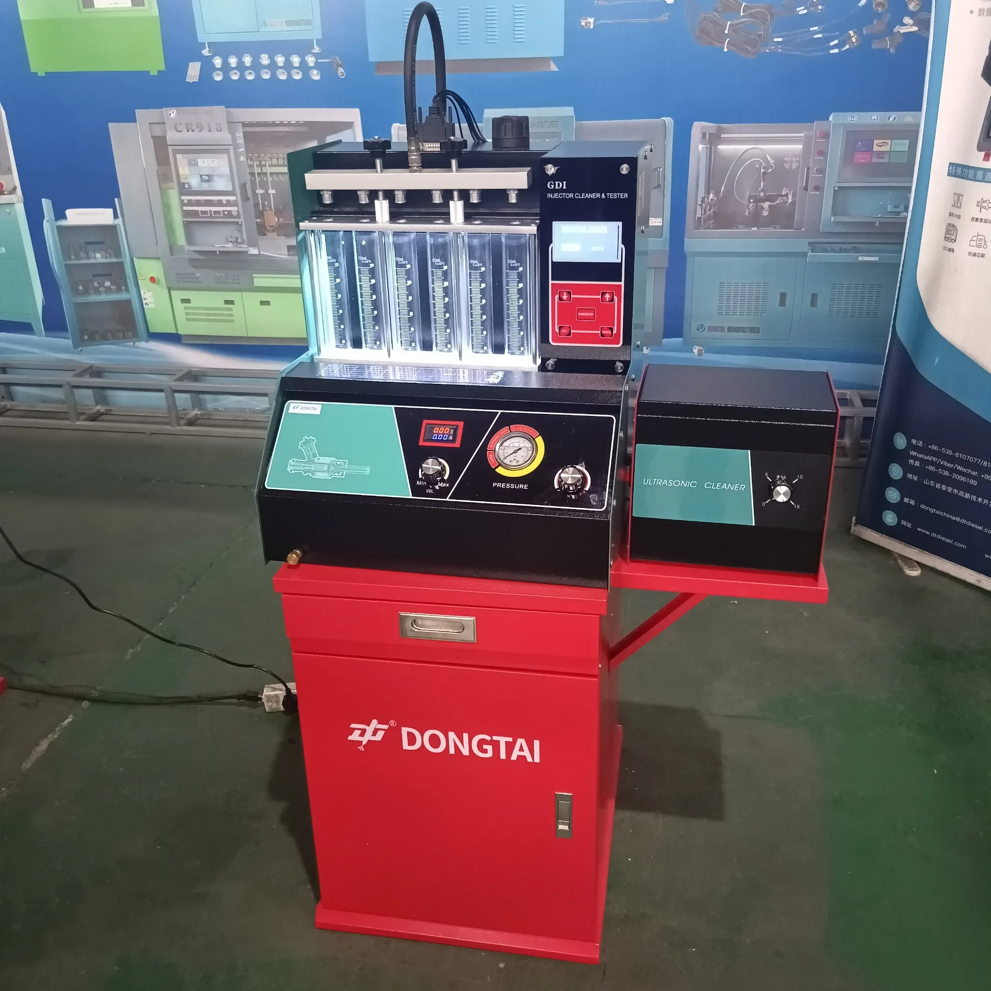 Dongtai Manufacturer Petrol and Gasoline Gdi-06 Automatic Injector Tester and Ultrasonic Cleaner