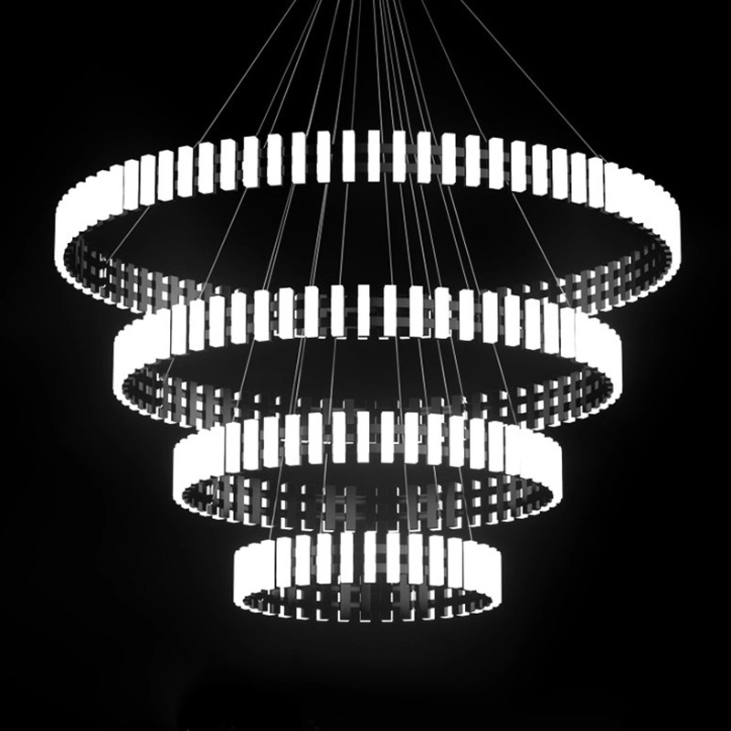 LED Acrylic Modern Luxury Round LED Pendant Light Chandeliers Lighting Interior Light