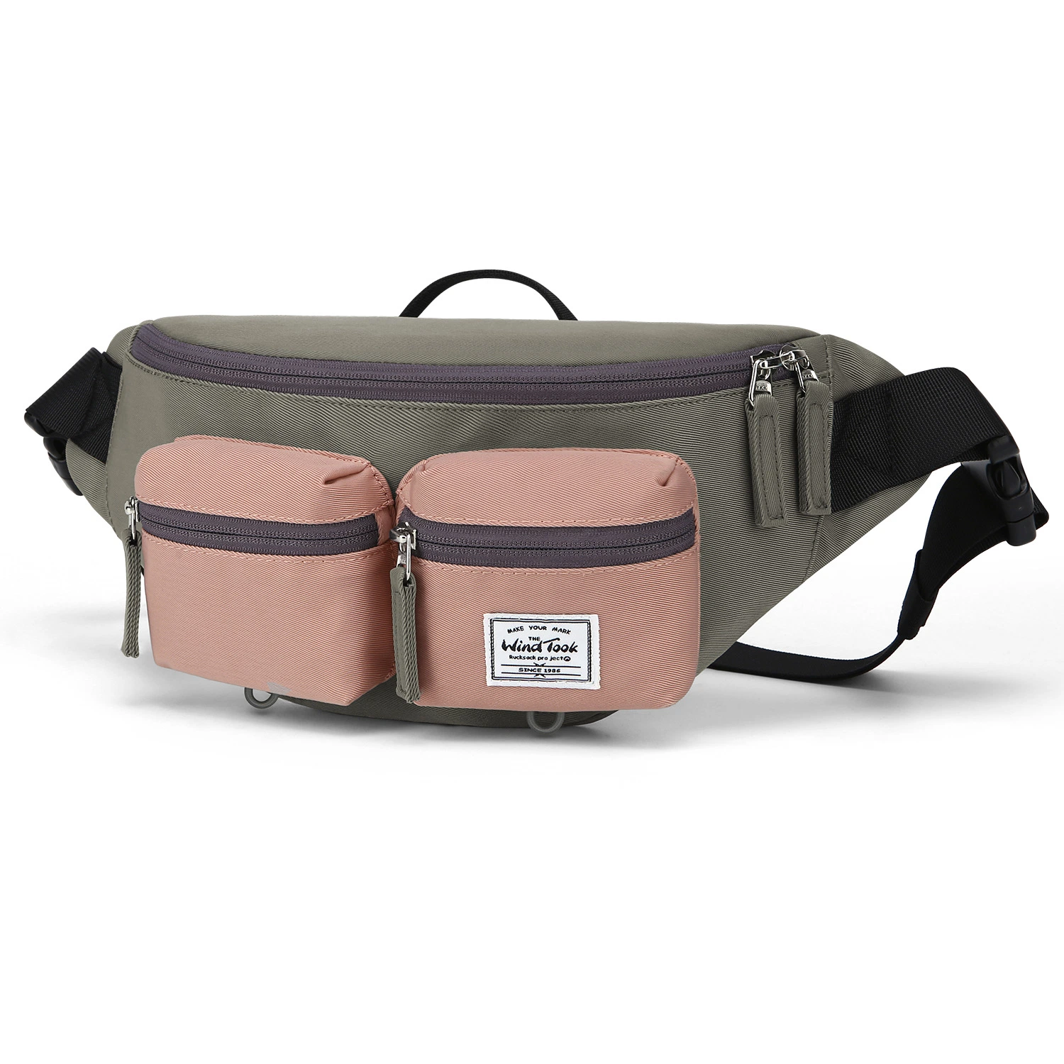 Lady Female Water Resistant Casual Leisure Outdoor Sports Travel Hiking Running Riding Belt Waist Fanny Pack Bag (CY3731)