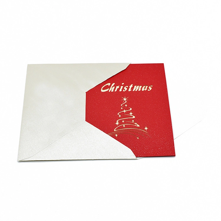 Christmas Decorations 3D Christmas Card Creative Cards with Envelope for Gift