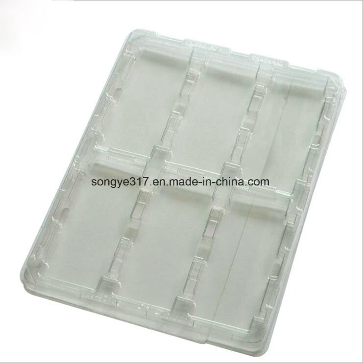 LED Transparent Rectangular Plastic Packing Tray