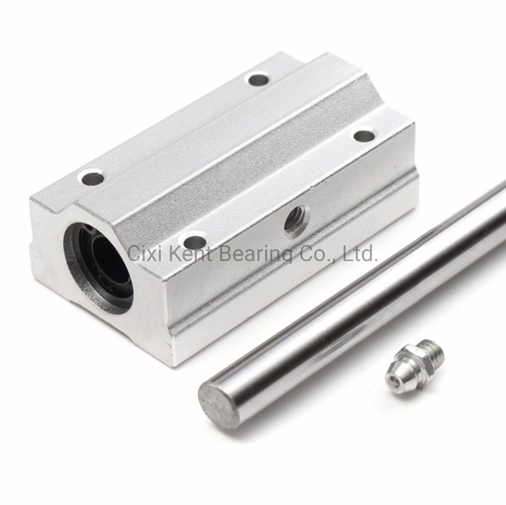 Linear Motion Ball Bearing Block Linear Slide Sc Series (Sc8uu Sc10uu Sc12uu Sc13uu Sc16uu) for Food Packaging Machine by Cixi Kent Bearing Manufacture